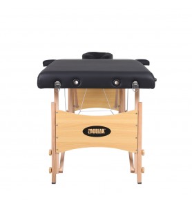 ΙΠ1615 -ΞΥΛΙΝΟ ΠΤΥΣΣΟΜΕΝΟ ΚΡΕΒΑΤΙ ΜΑΣΑΖ 2 ΤΜΗΜΑΤΩΝ ΜΕ ΑΞΕΣΟΥΑΡ  (πλάτος 60cm)